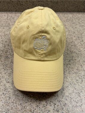 The Masters Augusta Golf Hat American Needle Yellow Logo Baseball Cap